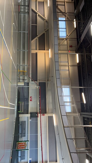 The Field House at the BCF with new sound baffling tiles