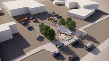 Rendering of the Downtown Plaza